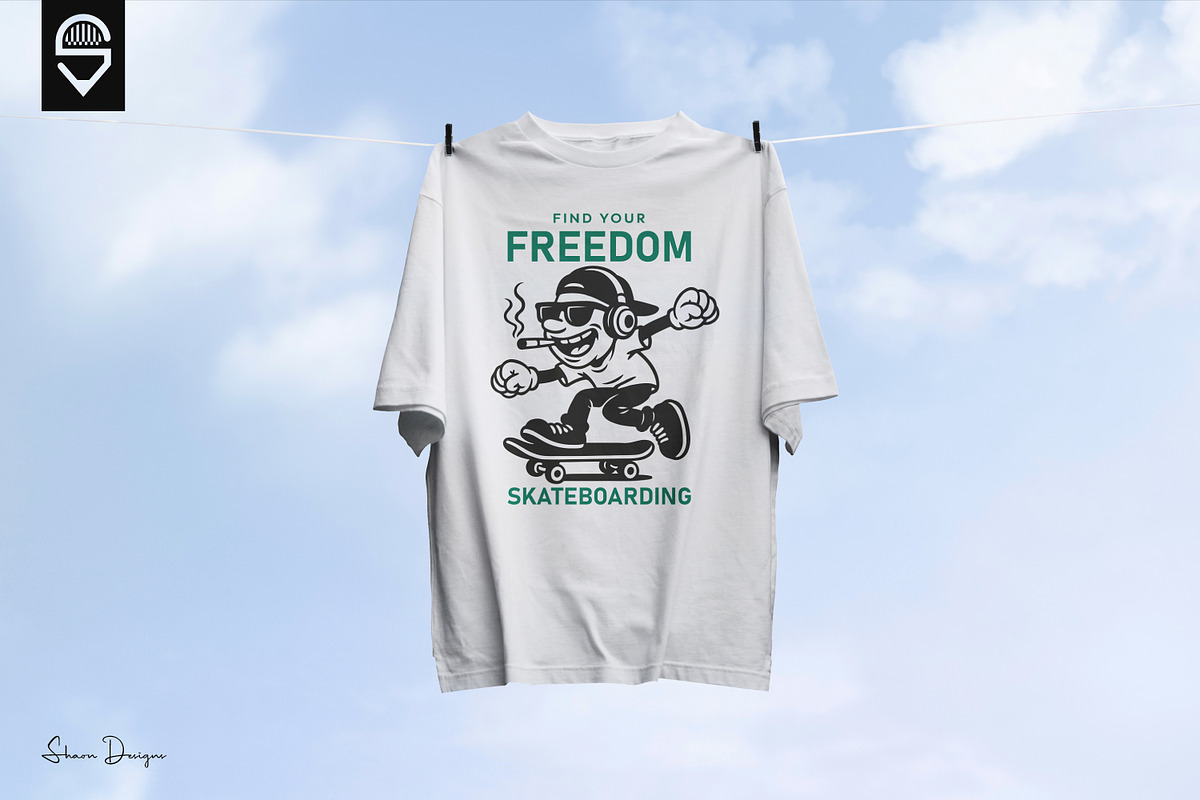 Find Your Freedom Skateboarding, a Sport Illustration by shaondesigns (Photo 3 of 5)