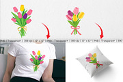 Tulip Bouquet Clipart, a Graphic by Artnoy (Thumbnail 3 of 5)
