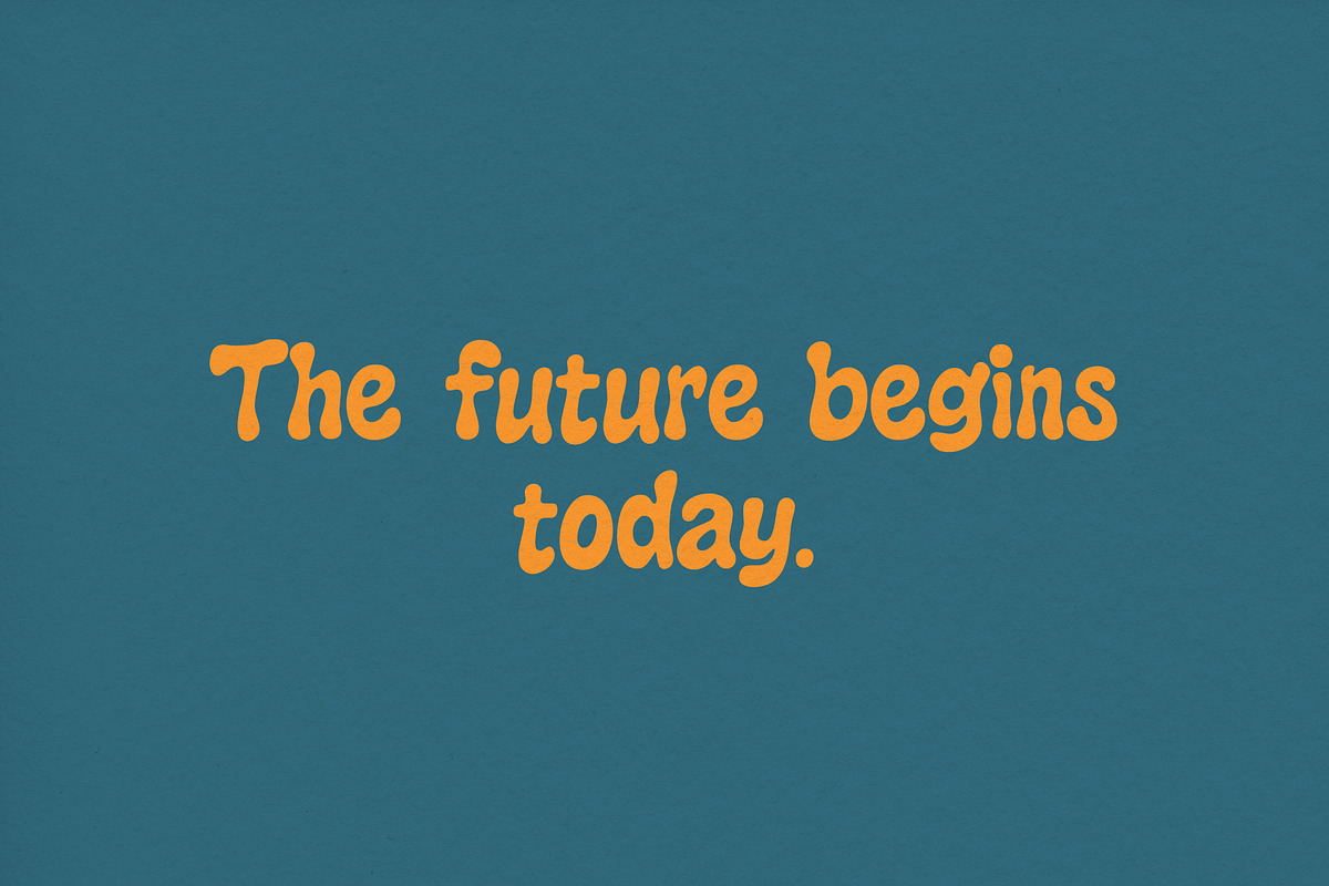 Funky Groove Psychedelic Font, a Font by Graphic Spirit (Photo 8 of 12)