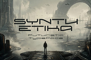 Synthetika - Futuristic Typeface, a Sans Serif Font by HipFonts (Thumbnail 1 of 10)