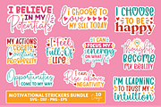 Motivational Printable Stickers Bund, a Graphic by Buycreativedesign (Thumbnail 1 of 4)