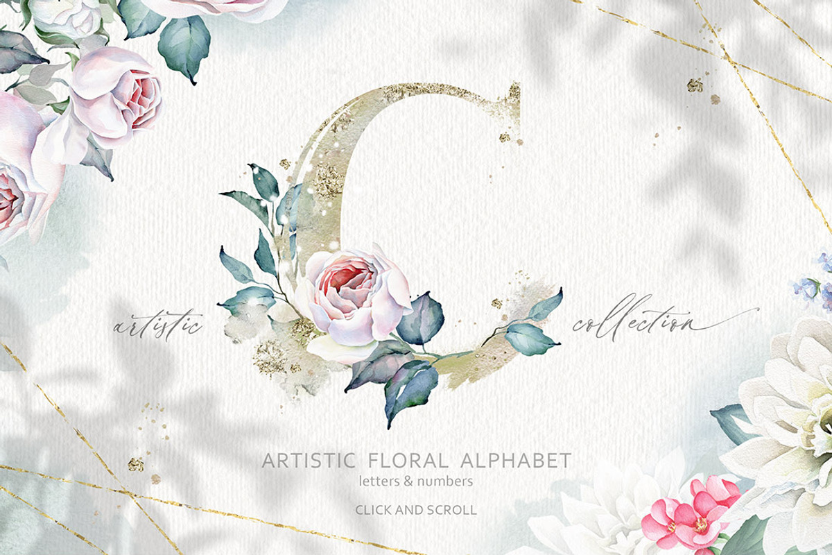 Watercolor Improvisation+Alphabets, a Texture Illustration by Eva Katerina (Photo 14 of 19)