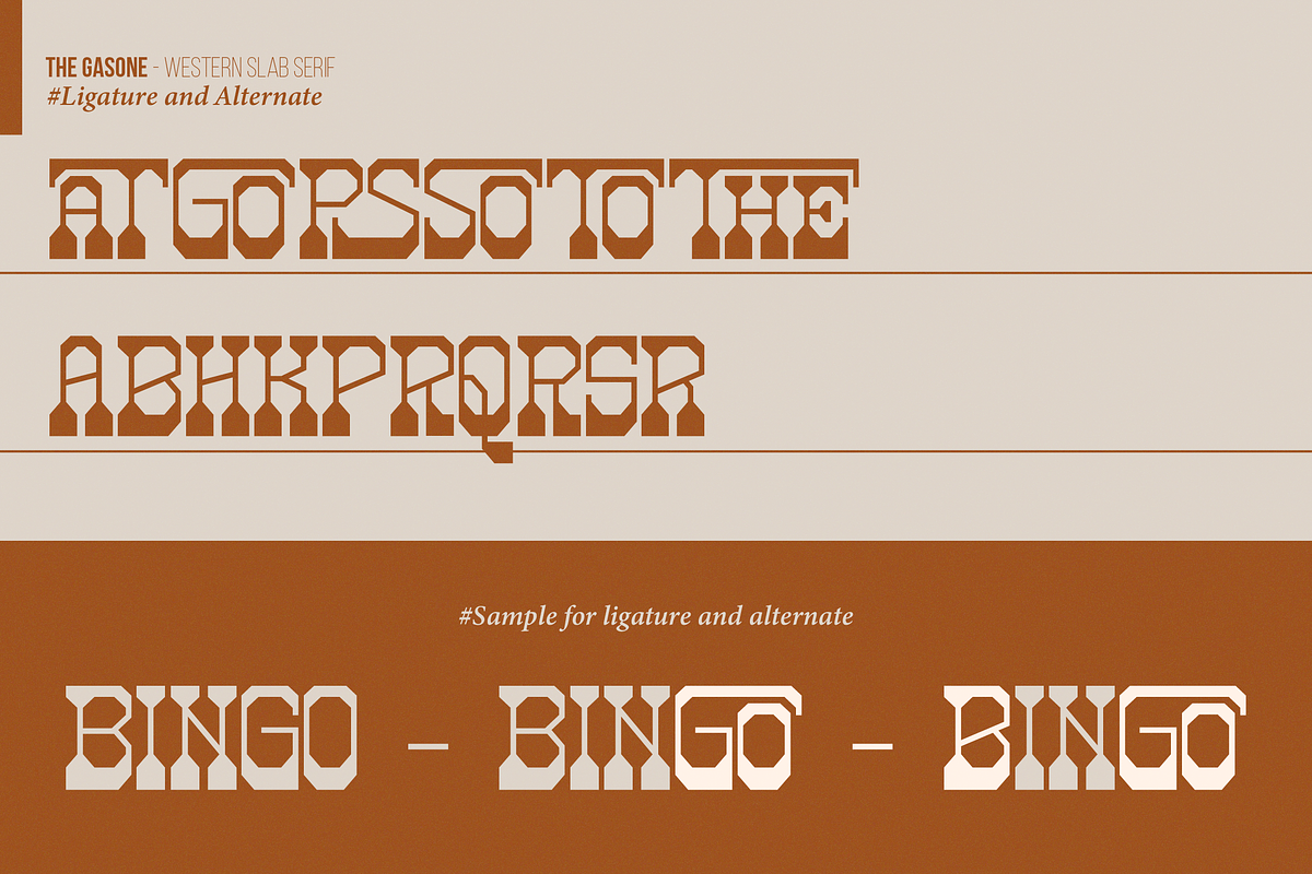 The Gasone | Western Slab Serif, a Slab Serif Font by Denustudios (Photo 15 of 15)