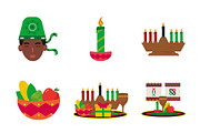 Kwanzaa Celebration Icons Set, a Templates & Theme by studiogstock (Thumbnail 2 of 3)