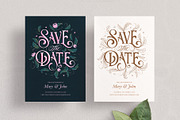 Wedding Save the Date Card Template, an Invitation Template by Aurelie Maron (Thumbnail 5 of 7)