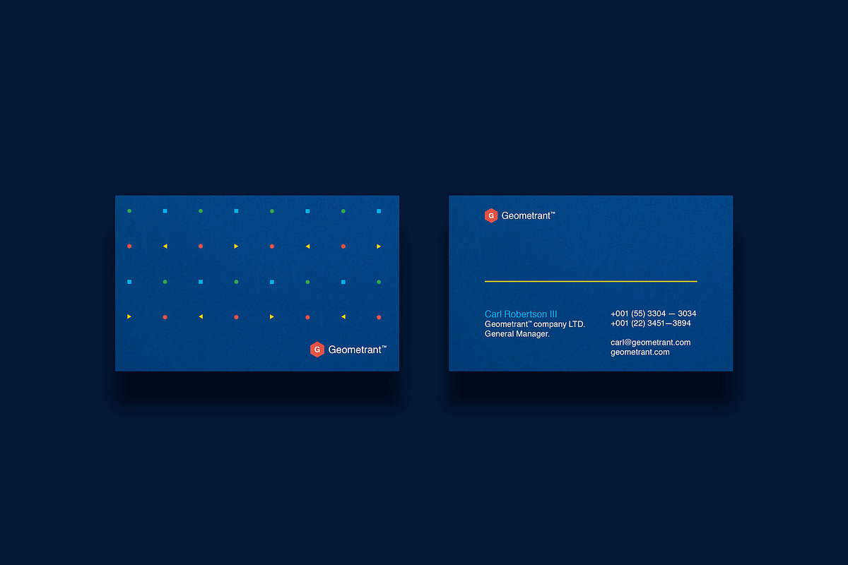 Business cards template: Geometrant, a Business Card Template by Srg® (Photo 1 of 4)
