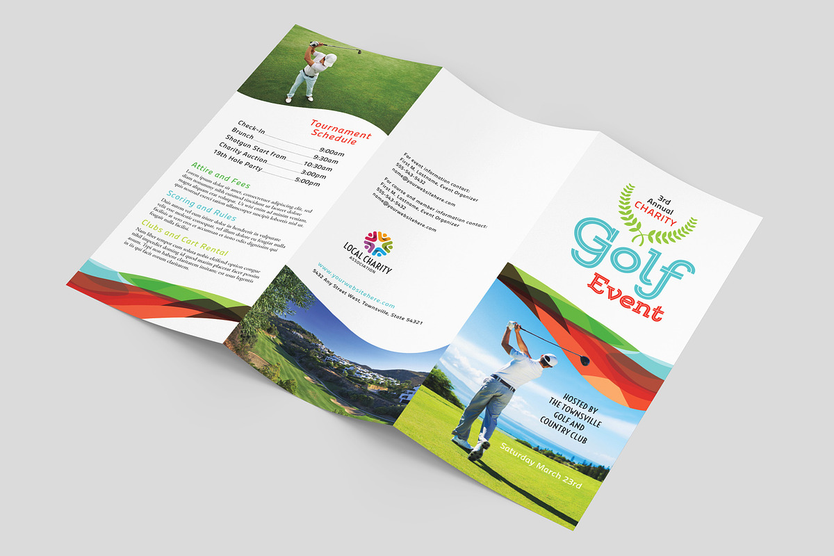 Charity Golf Event Brochure Template, a Brochure Template by StockLayouts (Photo 3 of 4)