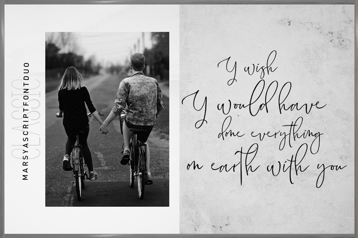 Marsya Script Font Duo preview 2