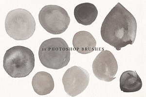 Organic Textures Watercolor Brushes