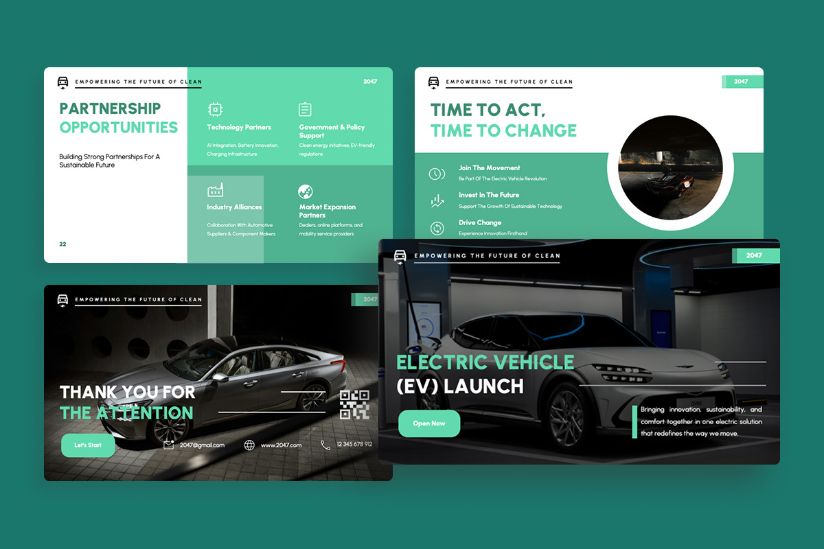 EV Launch Corporate Google Slides, a Presentation Template by twinstd (Photo 2 of 5)