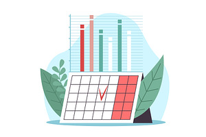 Work efficiency time optimization, a Finance Illustration by YummyBuum