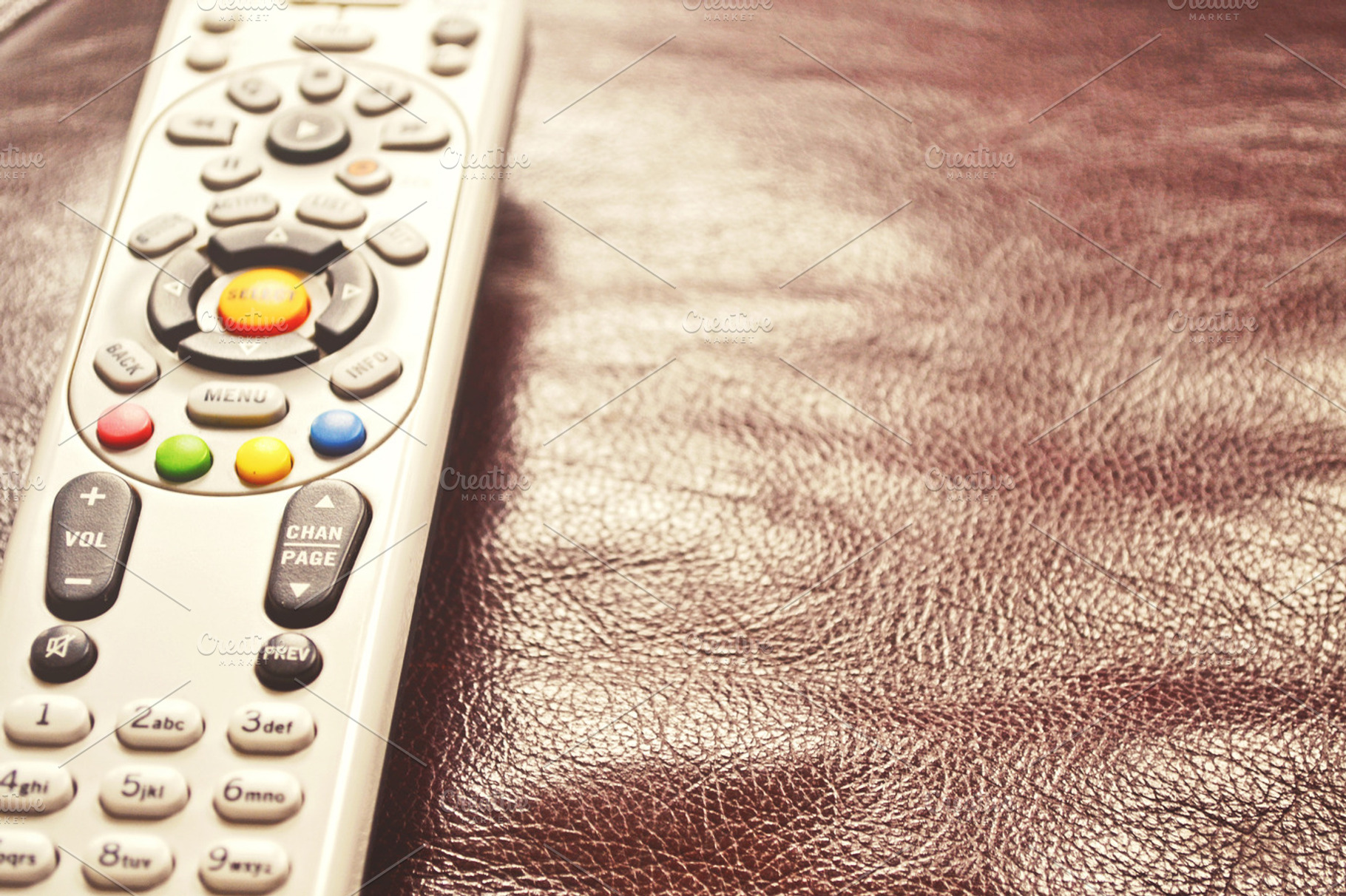 Remote control containing media, television, and remote