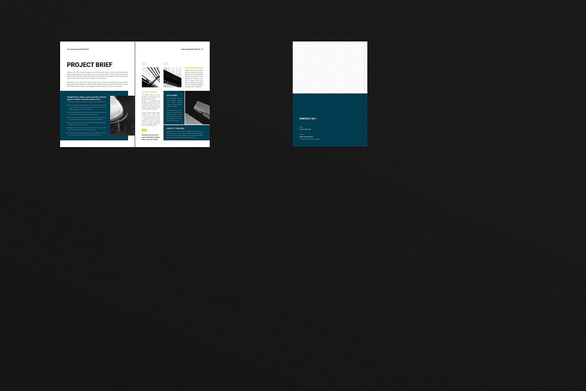 Case Study Booklet Template, a Brochure Template by DesignCrest (Photo 12 of 12)
