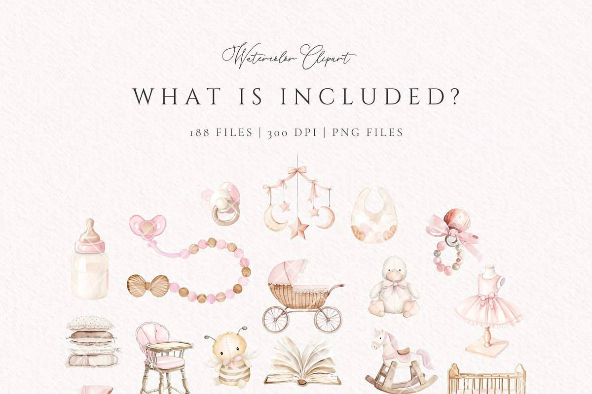 Coquette Atelier nursery boutique, a Decorative Illustration by Invite to Clipart (Photo 7 of 13)