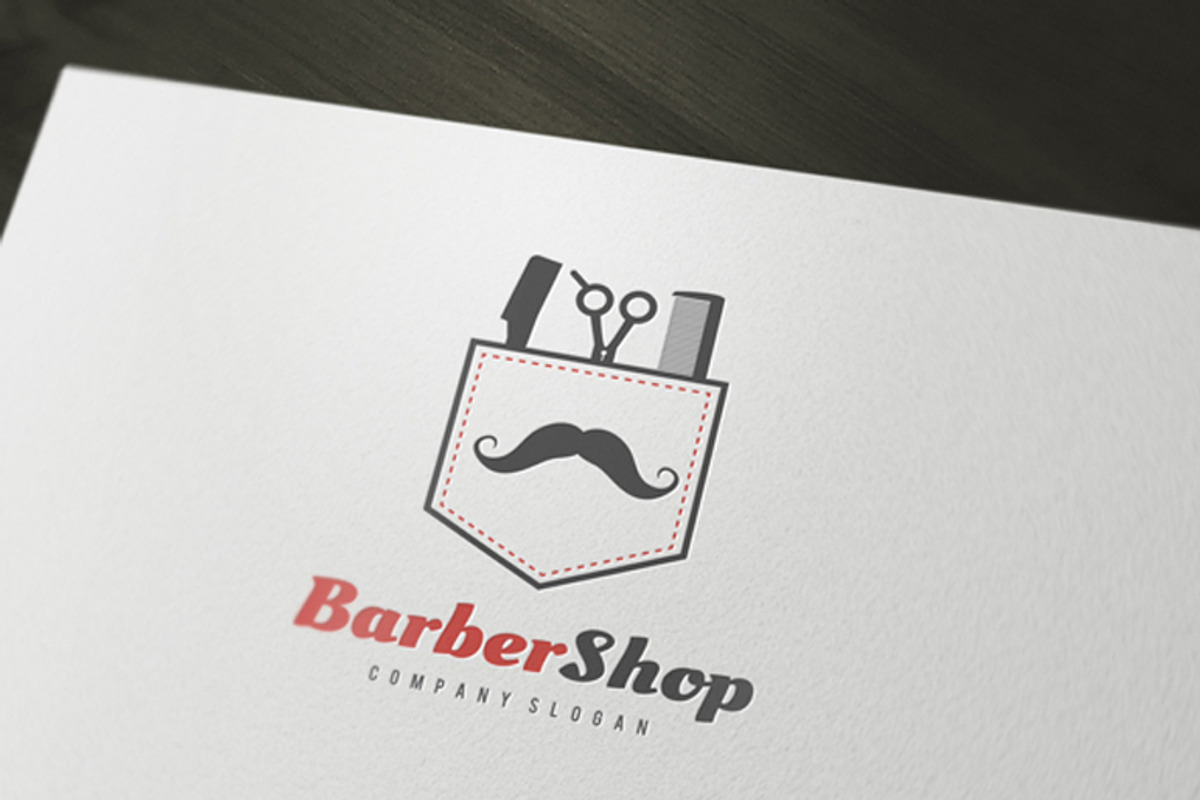 Barber Shop Logo, a Branding & Logo Template by rotree_man (Photo 1 of 4)