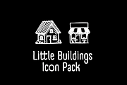 Little Buildings Micro Icon Pack, an Outline Icon by Stocasso (Thumbnail 1 of 2)