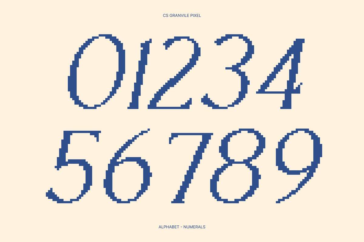 CS Granvile Pixel, a Serif Font by Craft Supply Co. (Photo 2 of 8)