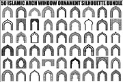 Islamic Arch Window Vector Bundle, an Illustration by yasushie (Thumbnail 1 of 51)
