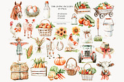 Farm Life Clipart | Animals Images, a Seasonal Illustration by GlamArtZhanna (Thumbnail 3 of 8)