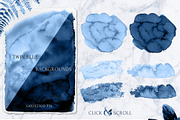 Twilight Garden Blue Watercolor Set, an Object Graphic by Cat In Colour (Thumbnail 9 of 10)