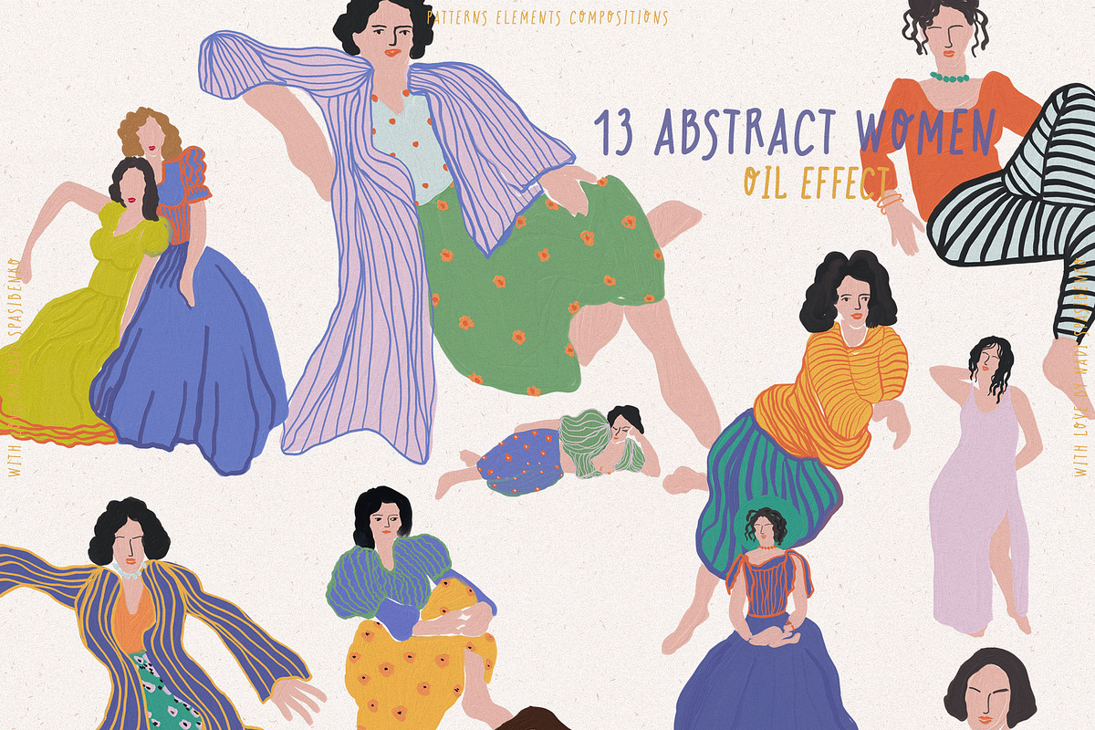 WOMAN & ABSTRACT, a Person Illustration by nadispasibenko (Photo 2 of 15)