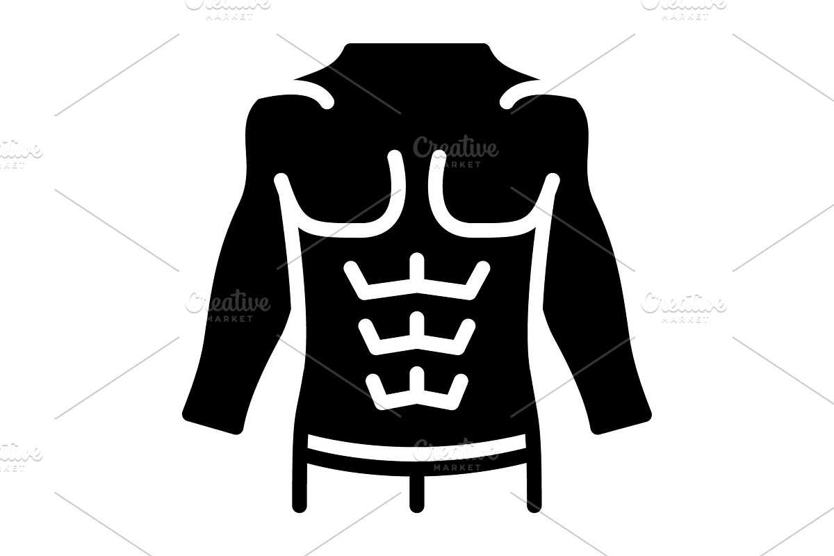 Abs fit fitness solid icon, a Solid Icon by Creative priyanka