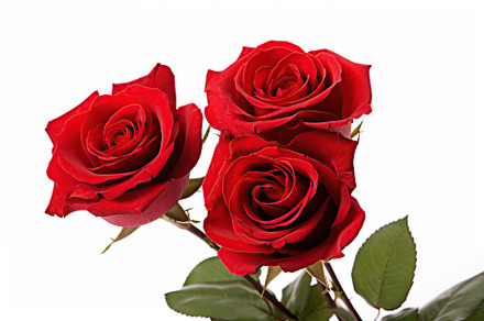 Bouquet of red roses on white background, a Nature Photo by AlyaAnd