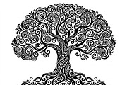Elegant dream tree silhouette design, a Healthcare Illustration by Amazin_art (Thumbnail 35 of 49)