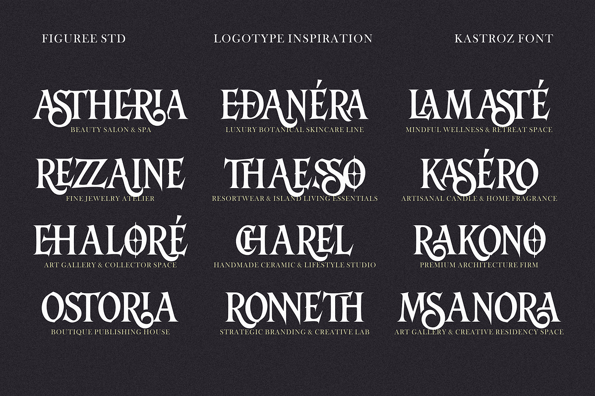 Kastroz – Luxury Vintage Serif Font, a Serif Font by figuree studio (Photo 9 of 10)