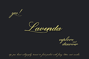 Lavenda Font, a Script Font by Aga Silva (Thumbnail 4 of 5)