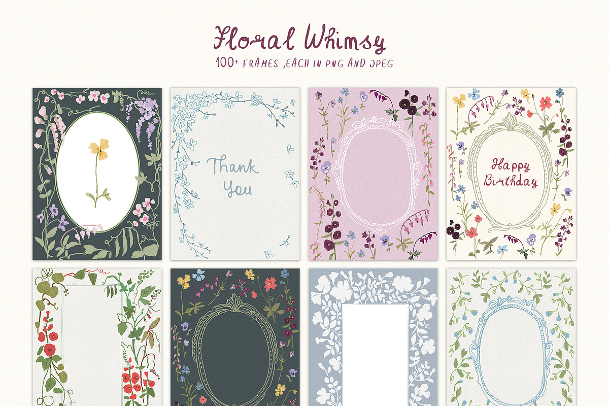 Cottagecore PNG Frames, Illustration, a Decorative Illustration by whiteheartdesign (Photo 51 of 57)