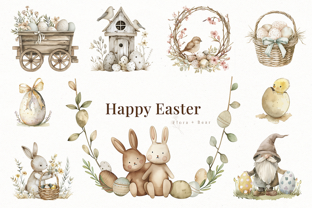 Easter Spring Animals, an Animal Illustration by Flora+Bear (Photo 2 of 10)