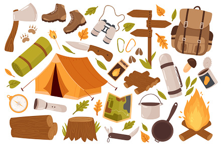 Camping Clip Art | Illustrations ~ Creative Market