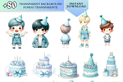 Blue Birthday png Baby Boys Party, a Person Illustration by VM PARTYS  BY TAIRUMA (Thumbnail 10 of 10)