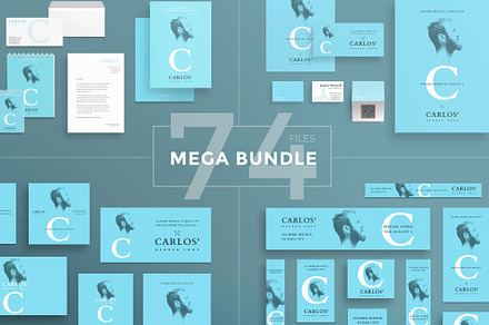 Mega Bundle | Barber Shop, a Poster Template by Amber Graphics