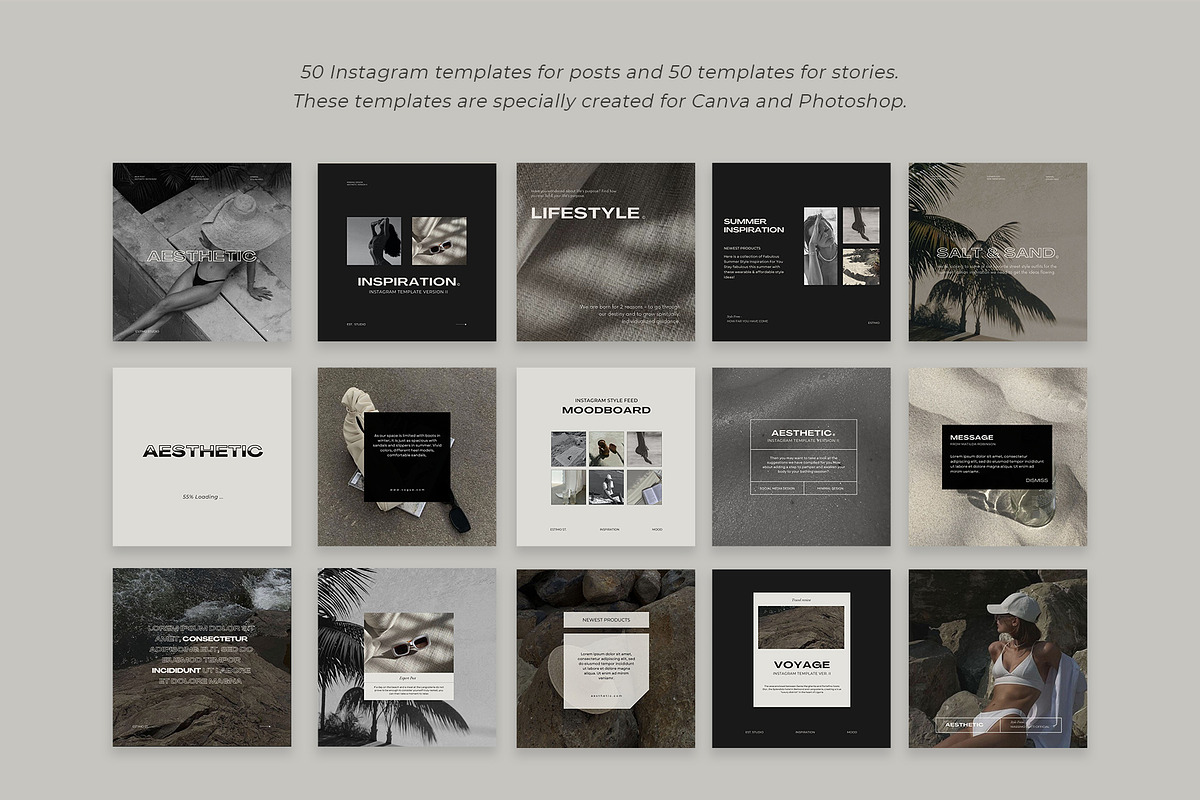 Instagram Aesthetic Template II, a Social Media Template by Instprofi | Studio Estimo (Photo 6 of 10)