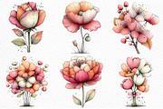 Whimsical Floral Spring Clipart, an Illustration by Craft Nest (Thumbnail 5 of 11)