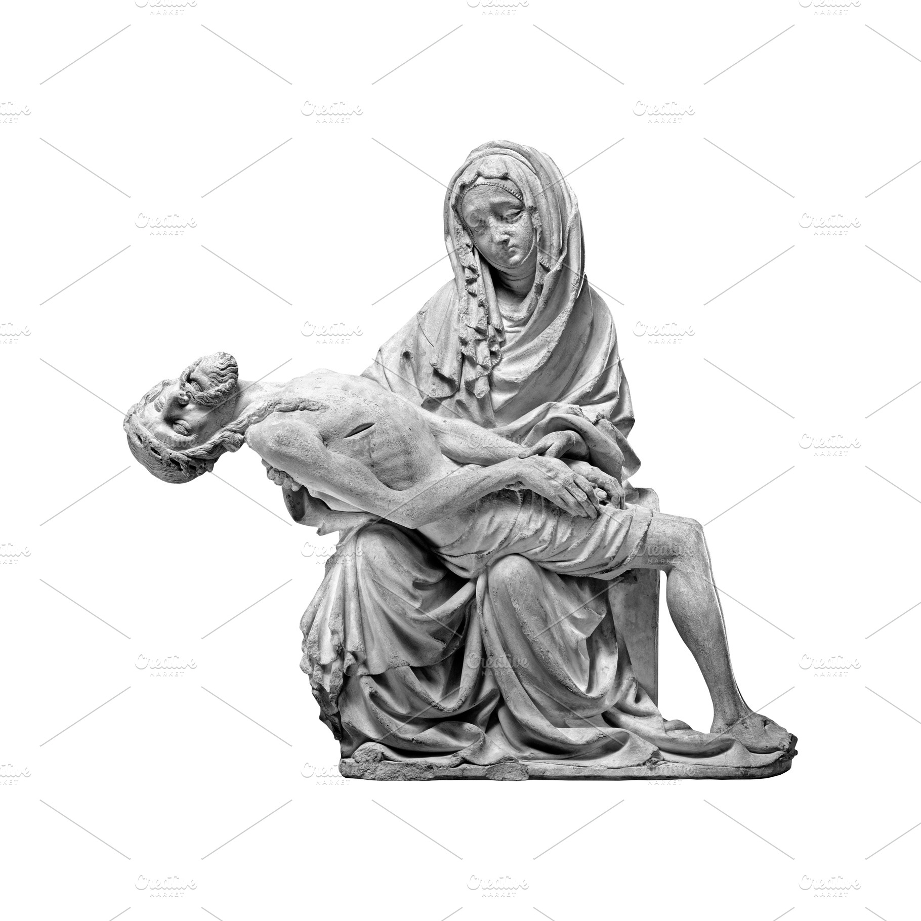 Pieta the body of Jesus and Mary, a Person Photo by BOOCYS