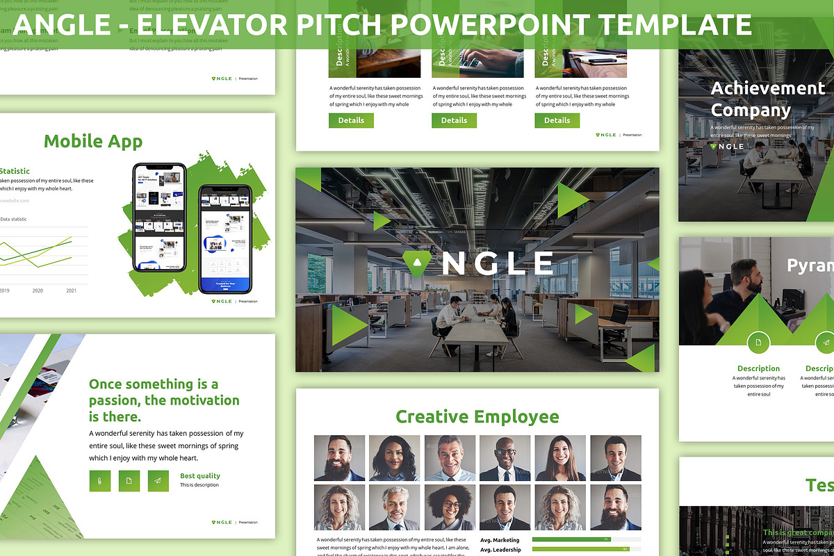 Angle - Powerpoint Template, a Presentation Template by SlideFactory