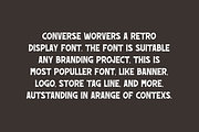 Converse Worvers - Retro Font, a Sans Serif Font by Iqsiart Studio (Thumbnail 2 of 6)
