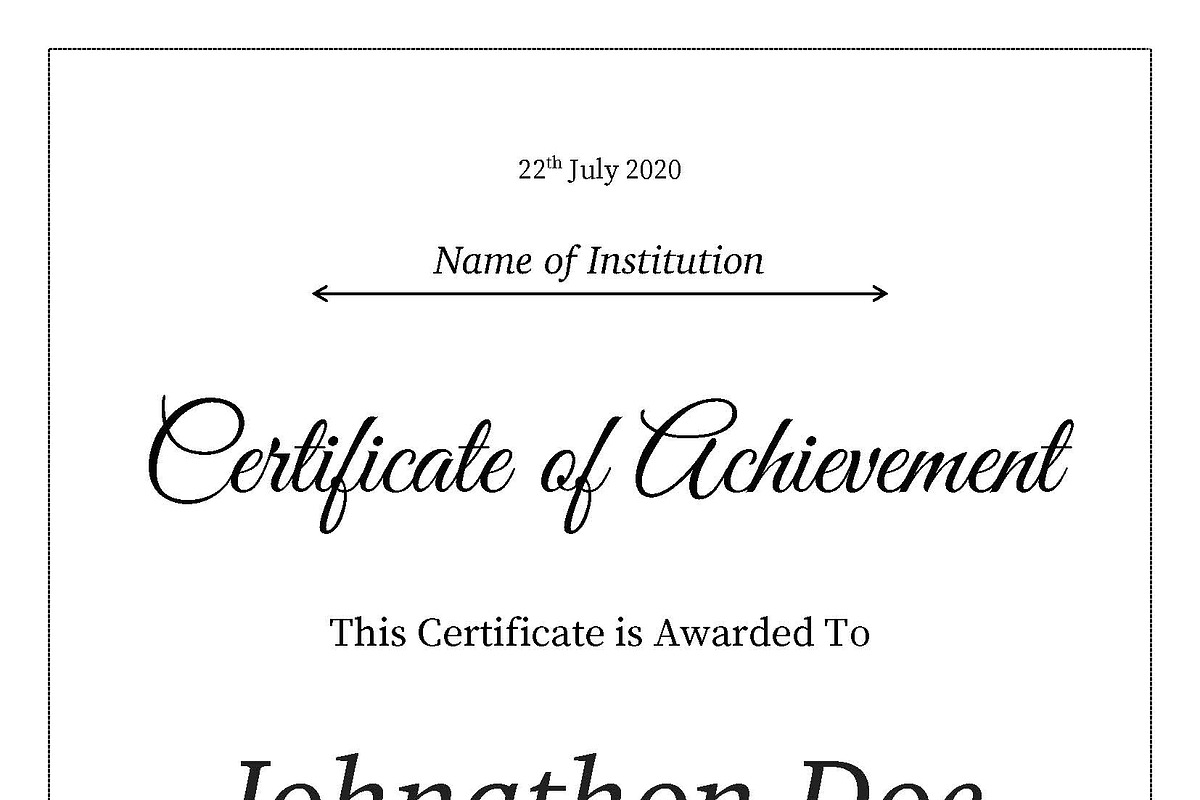 Clean Certificate Template, a Templates & Theme by ARP Creation (Photo 6 of 7)