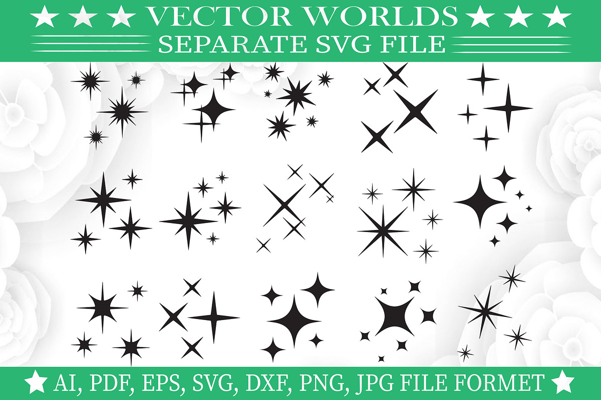 Star Sparkle Svg, Star, Sparkle Svg, an Object Graphic by VectorWorlds