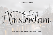 Amsterdam, a Handwritten Font by InermediaSTUDIO (Thumbnail 1 of 8)