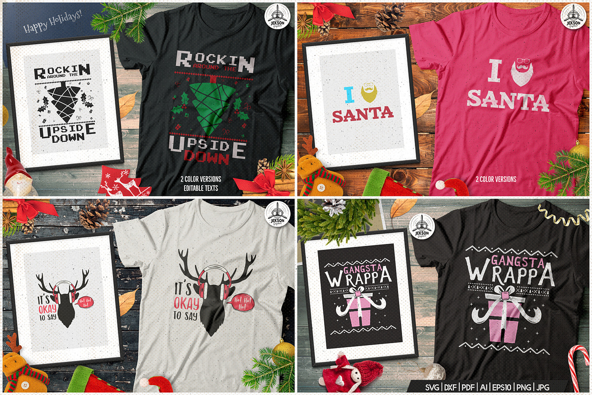 T-Shirt Design Vector Bundle! 7 Sets, an Illustration by JeksonGraphics (Photo 16 of 16)