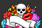 Backgrounds with tattoo symbols., a Card Template by incomible (Thumbnail 2 of 2)