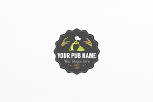 Draft Beer Label Logo