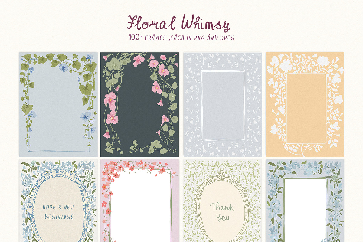 Cottagecore PNG Frames, Illustration, a Decorative Illustration by whiteheartdesign (Photo 48 of 57)