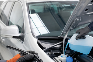 Seasonal car care service shows mech