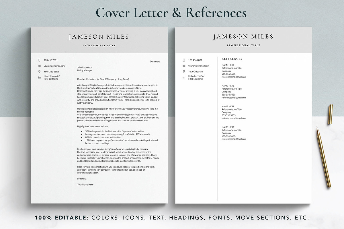 IT Tech Executive Resume Template, a Resume Template by Get Landed (Photo 5 of 12)