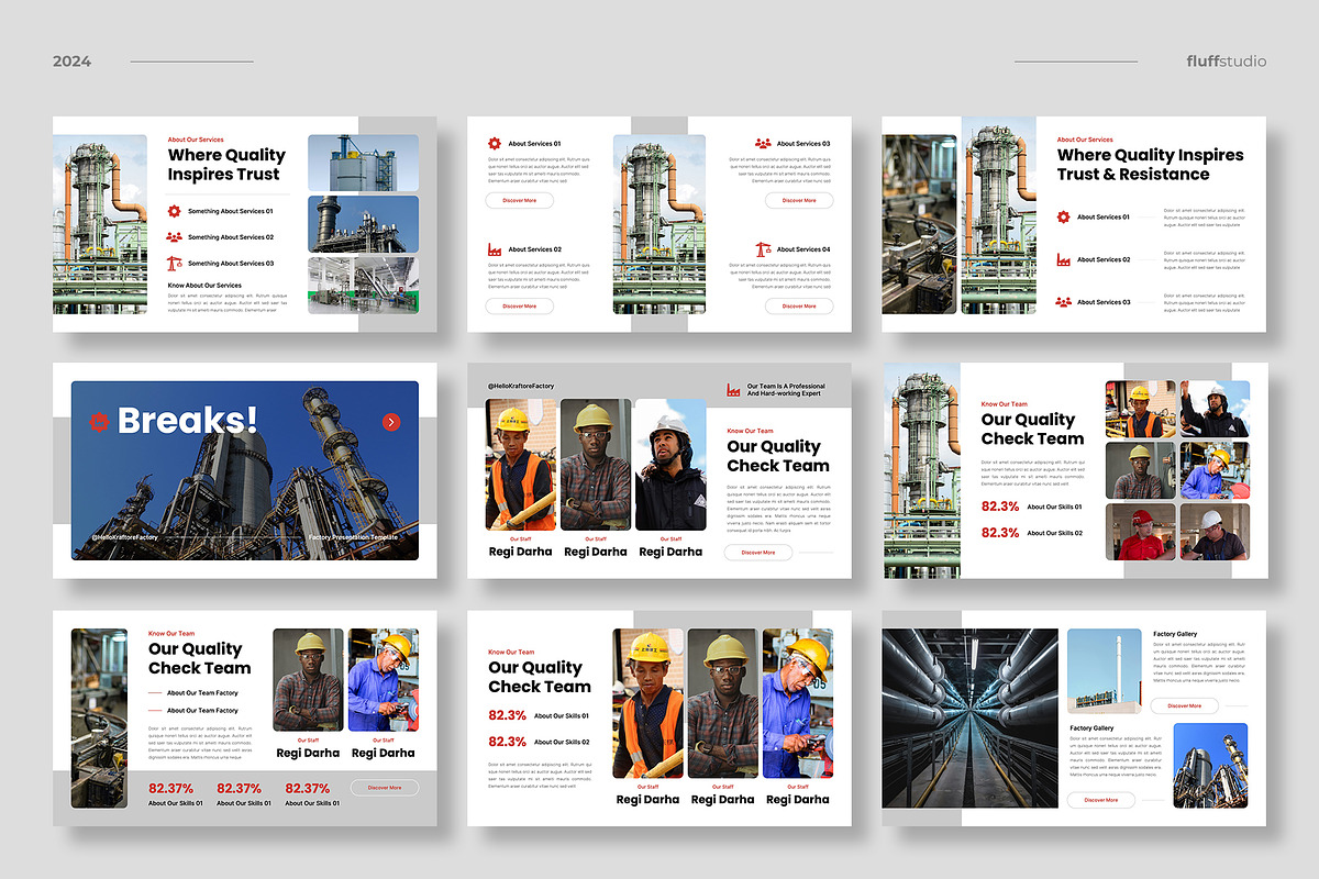 Factory & Industry Google Slides, a Presentation Template by fluffstudio (Photo 3 of 4)